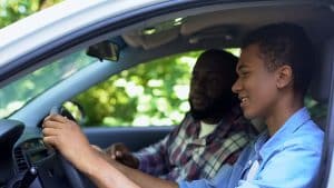 Parent Teaching Teen How to Drive